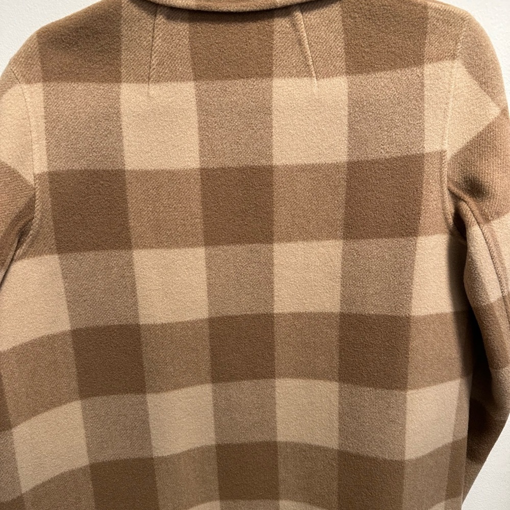 Theory Overlay Check Df Double Face Wool Coat Cam… - image 5